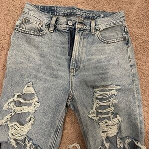 American Eagle Ripped Mom Jean